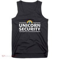 Unicorn Security Funny Cute Police Halloween Costume Tank Top thumb 0