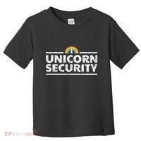 Unicorn Security Funny Cute Police Halloween Costume Toddler T-Shirt thumb 0