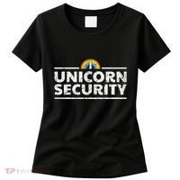 Unicorn Security Funny Cute Police Halloween Costume Women's T-Shirt thumb 0