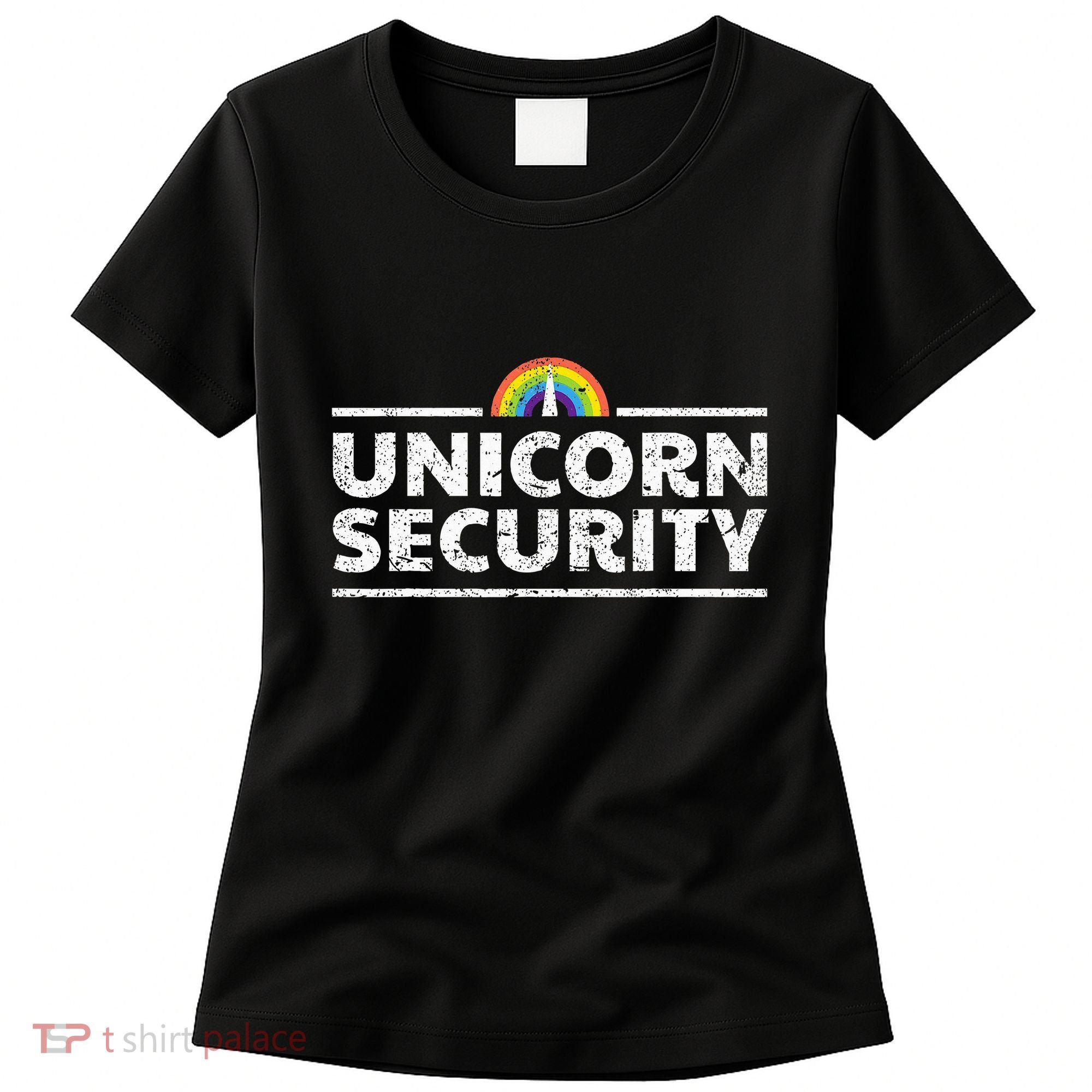 Unicorn Security Funny Cute Police Halloween Costume Women's T-Shirt