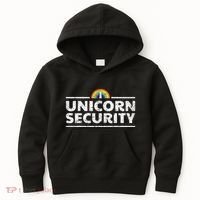 Unicorn Security Funny Cute Police Halloween Costume Kids Hoodie thumb 0