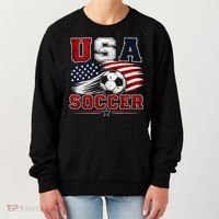 USA Soccer Fan Gear American Flag Women's Sweatshirt thumb 0