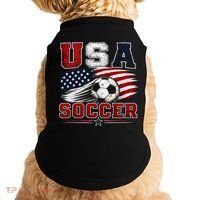 USA Soccer Fan Gear American Flag Doggie Tank thumb 0