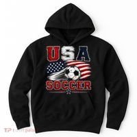 USA Soccer Fan Gear American Flag Hoodie thumb 0