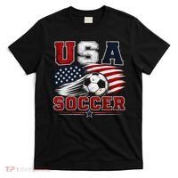 USA Soccer Fan Gear American Flag T-Shirt thumb 0