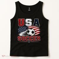 USA Soccer Fan Gear American Flag Tank Top thumb 2
