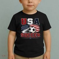 USA Soccer Fan Gear American Flag Toddler T-Shirt thumb 2