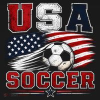 USA Soccer Fan Gear American Flag Toddler T-Shirt thumb 4