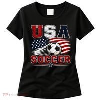 USA Soccer Fan Gear American Flag Women's T-Shirt thumb 0