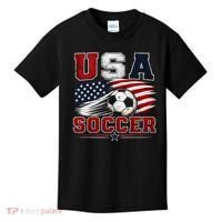 USA Soccer Fan Gear American Flag Kids T-Shirt thumb 0