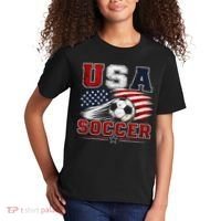 USA Soccer Fan Gear American Flag Kids T-Shirt thumb 2
