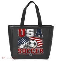 USA Soccer Fan Gear American Flag Tote Bag thumb 0