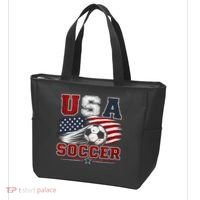 USA Soccer Fan Gear American Flag Tote Bag thumb 3