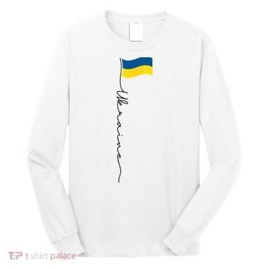 Ukraine Signature Flag Pole Long Sleeve Shirt