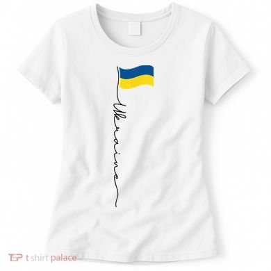 Ukraine Signature Flag Pole Women's T-Shirt