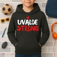 Uvalde Strong Gun Control Uvalde Texas Kids Hoodie thumb 2
