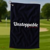 Unstoppable So get out of my way Inspirational Golf Towel thumb 1
