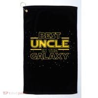 Uncle Shirt Gift for New Uncle, Best Uncle in the Galaxy Golf Towel thumb 0