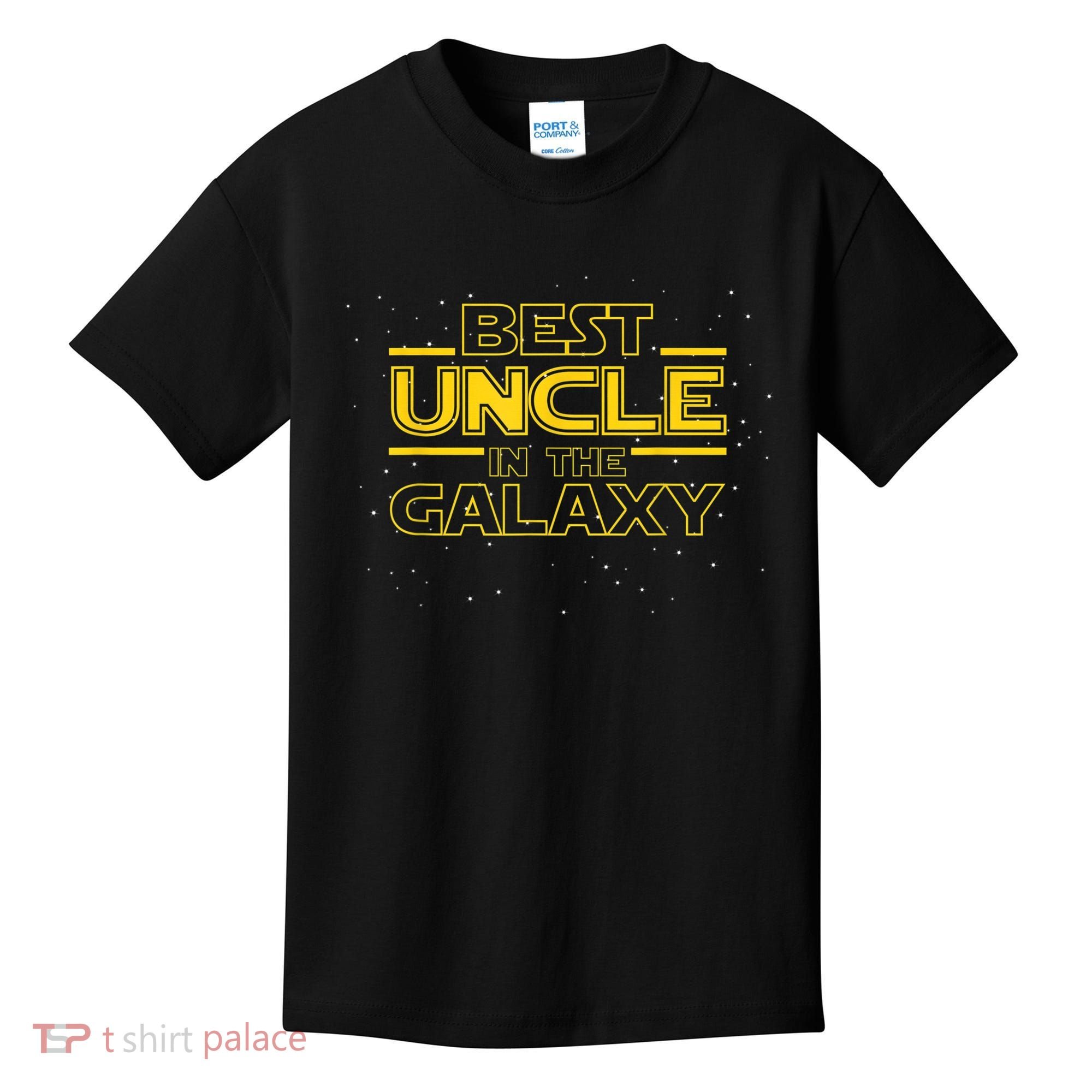 Uncle Shirt Gift for New Uncle, Best Uncle in the Galaxy Kids T-Shirt