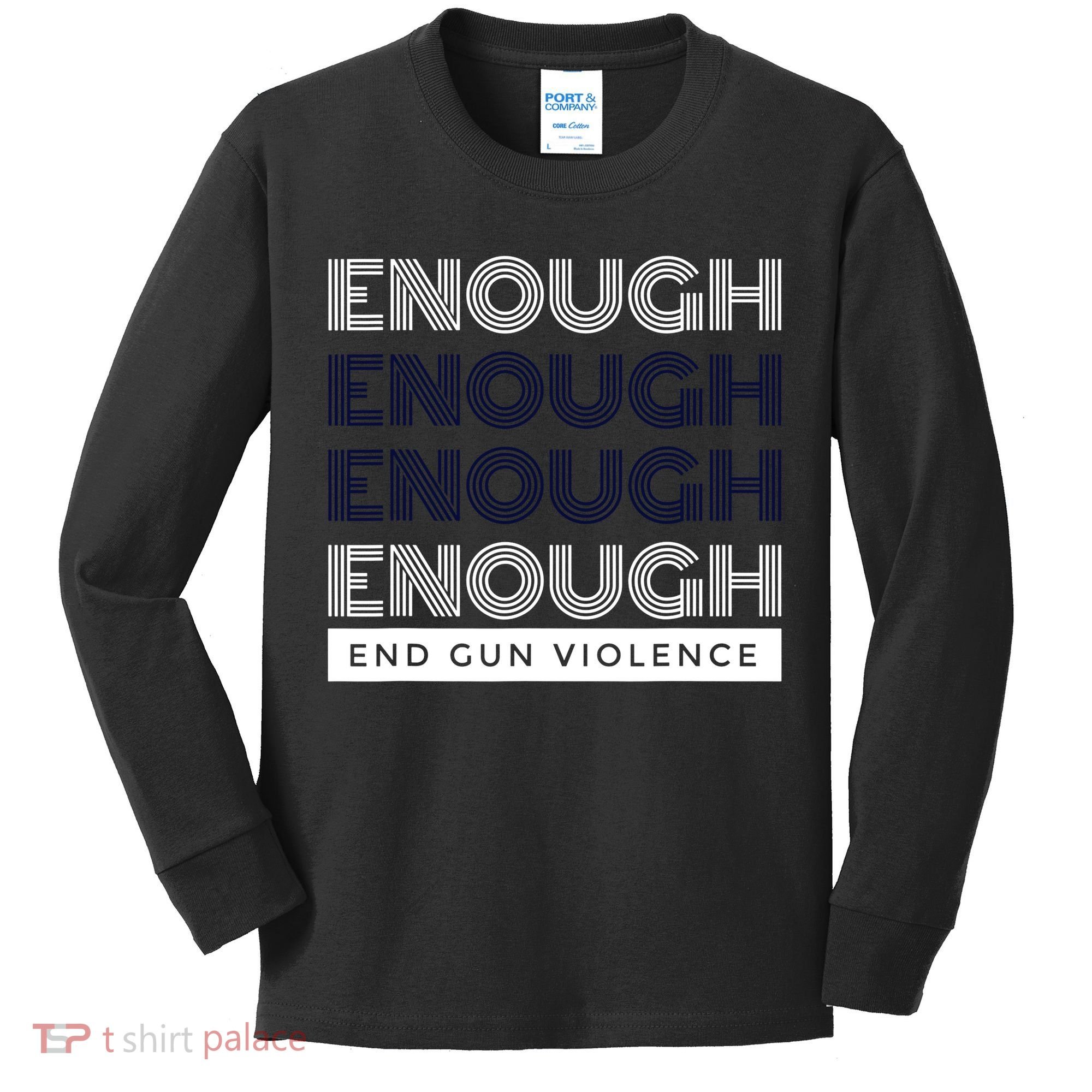 Uvalde Stop Gun Violence Enough End Gun Violence Kids Long Sleeve Shirt