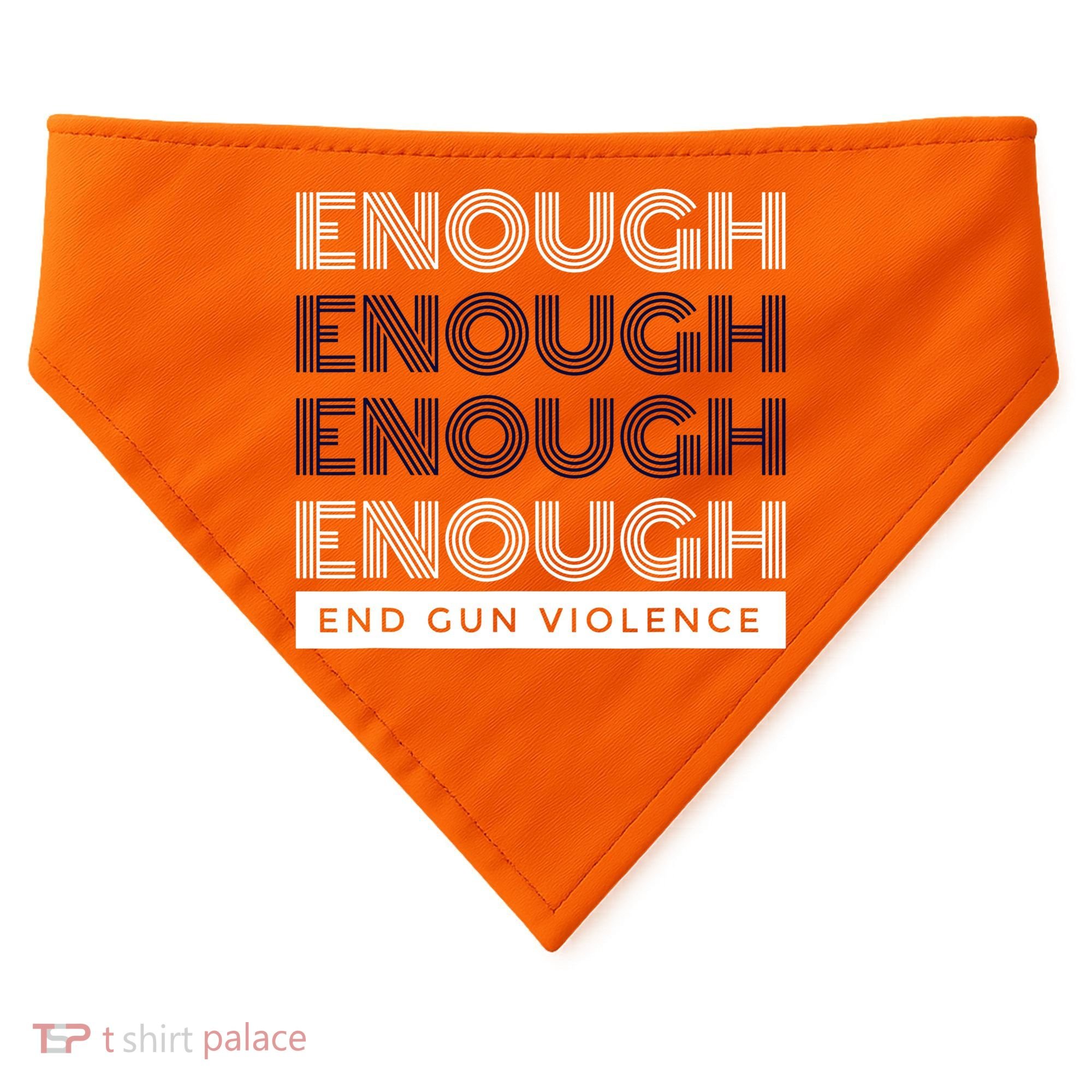 Uvalde Stop Gun Violence Enough End Gun Violence USA-Made Doggie Bandana
