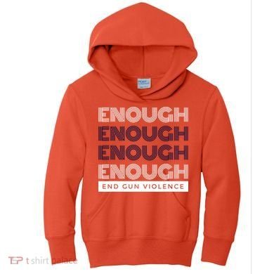 Uvalde Stop Gun Violence Enough End Gun Violence Kids Hoodie