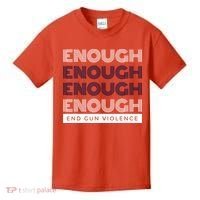 Uvalde Stop Gun Violence Enough End Gun Violence Kids T-Shirt thumb 0