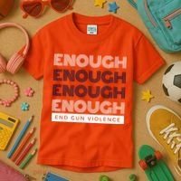 Uvalde Stop Gun Violence Enough End Gun Violence Kids T-Shirt thumb 3