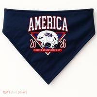 United States Hockey Champions USA USA-Made Doggie Bandana thumb 0