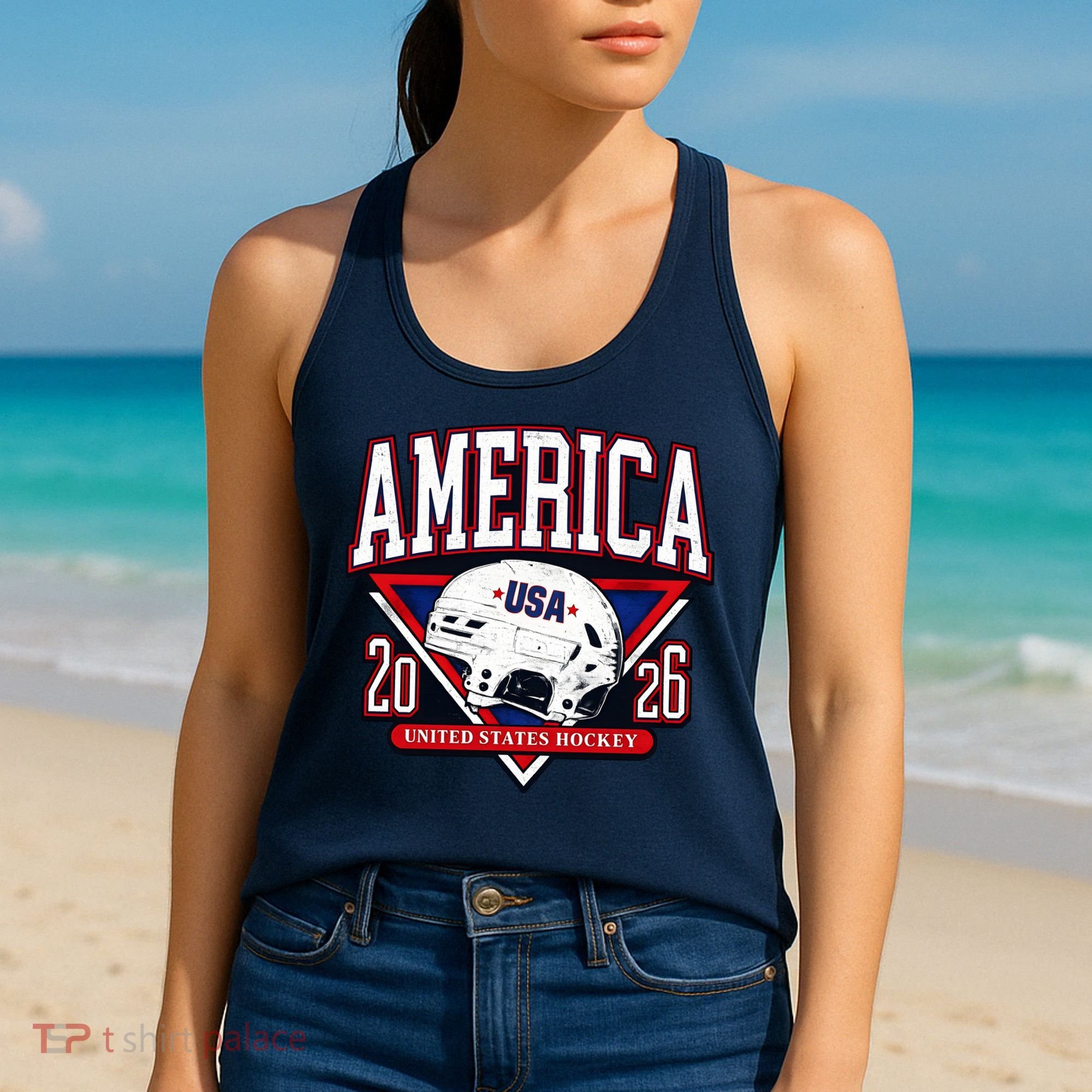 United States Hockey Champions USA Women's Tank Top