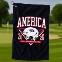 United States Hockey Champions USA Golf Towel thumb 1