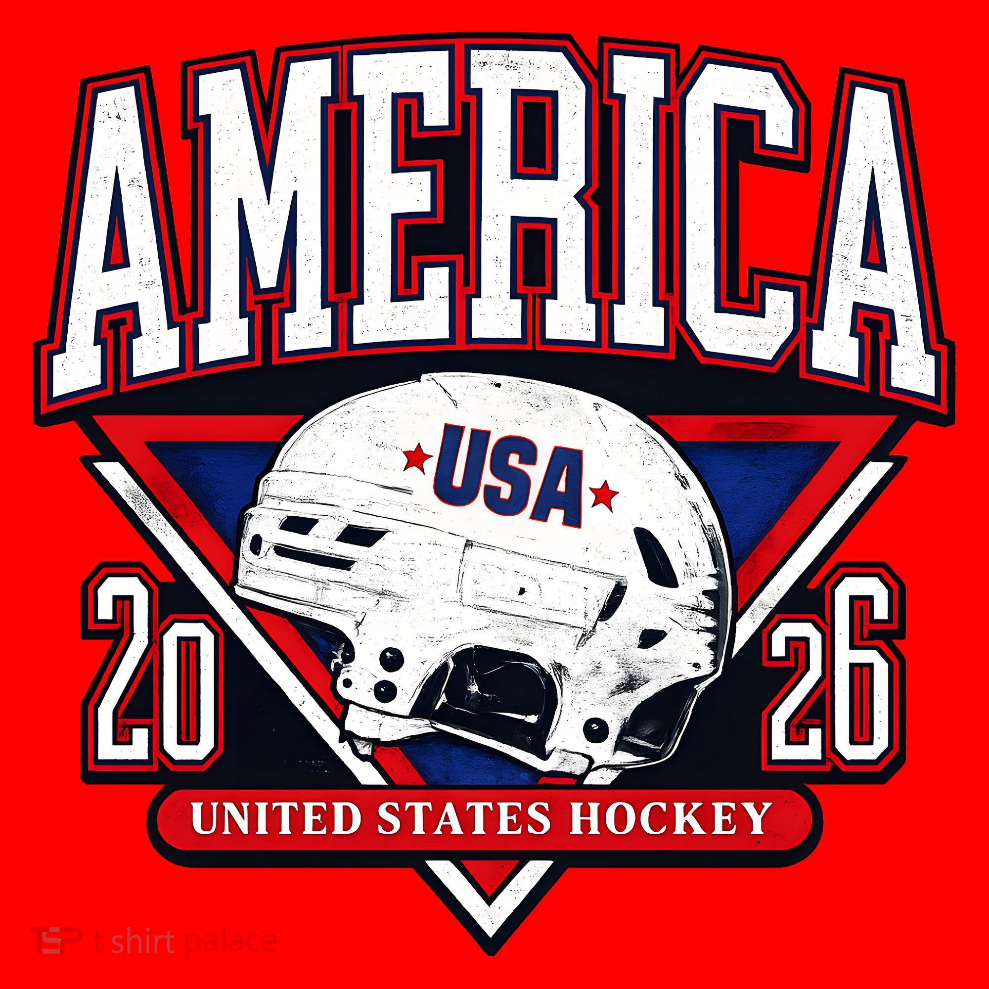 United States Hockey Champions USA Santa Hat