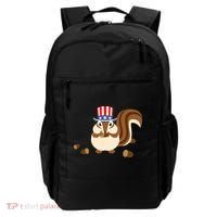 Uncle Sam Hat Art Funny 4th of July Patriotic Chipmunk Backpack thumb 0