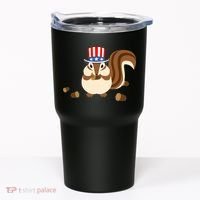 Uncle Sam Hat Art Funny 4th of July Patriotic Chipmunk Tumbler thumb 0