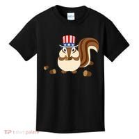 Uncle Sam Hat Art Funny 4th of July Patriotic Chipmunk Kids T-Shirt thumb 0