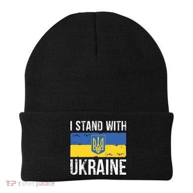Ukrainians Support I Stand With Ukraine Flag Tees Cool Gift Beanie