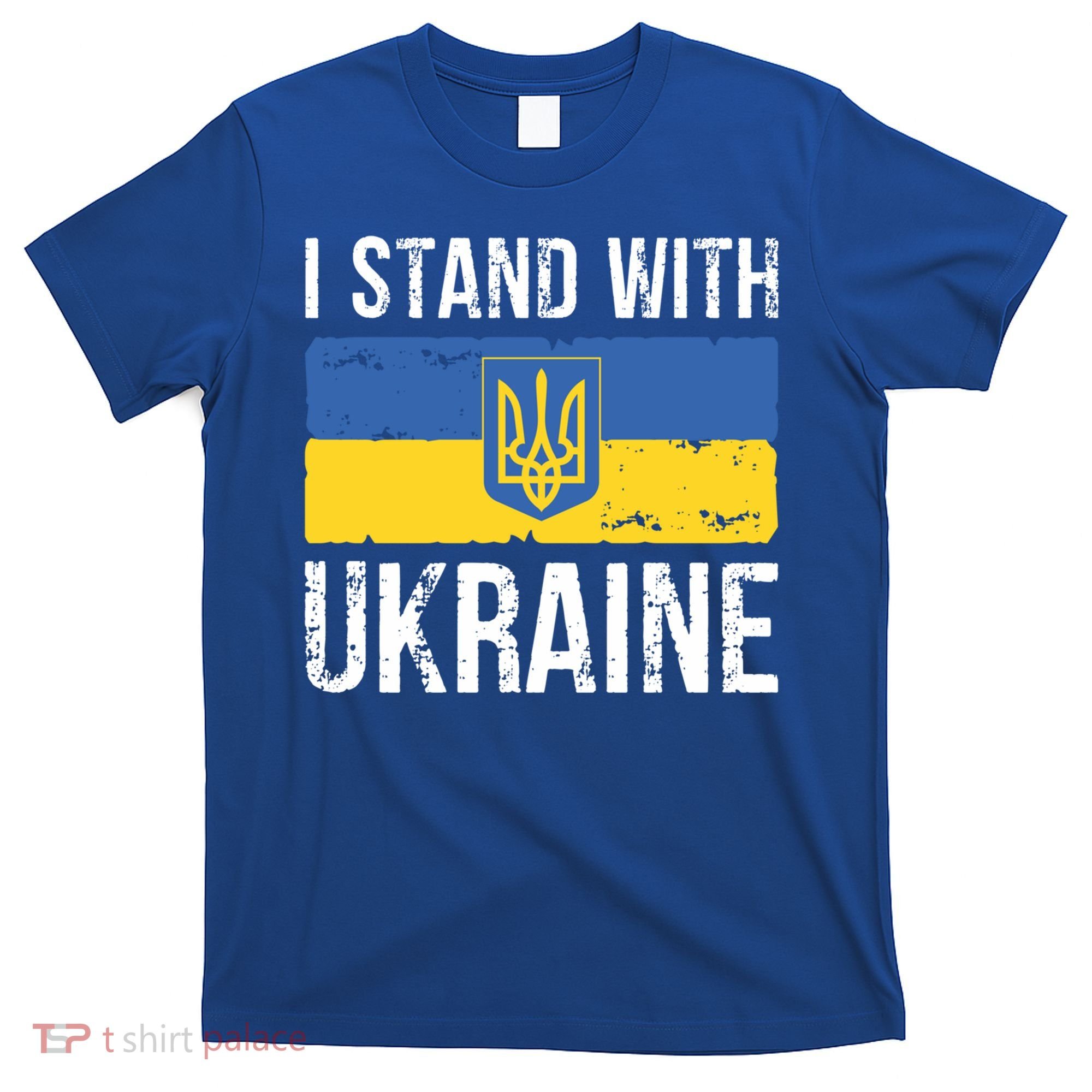 Ukrainians Support I Stand With Ukraine Flag Tees Cool Gift T-Shirt