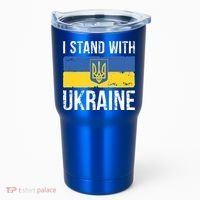 Ukrainians Support I Stand With Ukraine Flag Tees Cool Gift Tumbler thumb 0