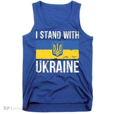 Ukrainians Support I Stand With Ukraine Flag Tees Cool Gift Tank Top