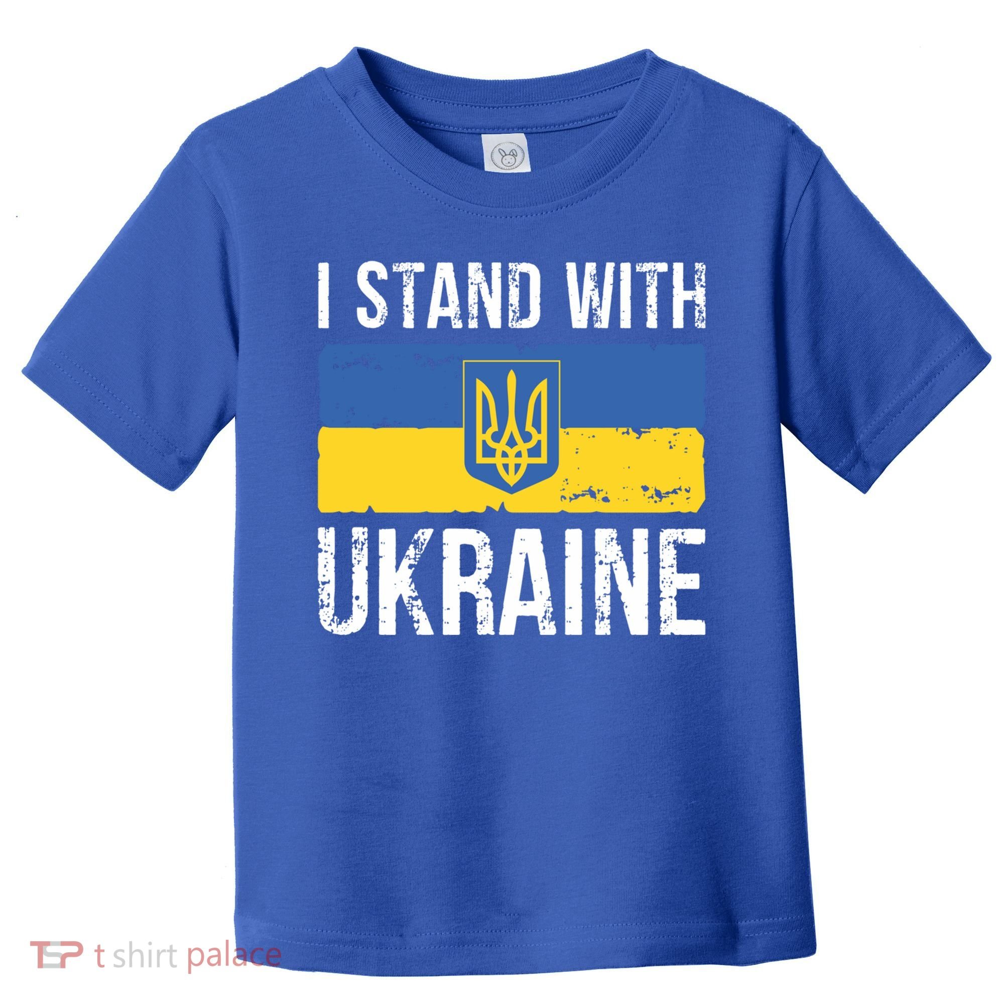 Ukrainians Support I Stand With Ukraine Flag Tees Cool Gift Toddler T-Shirt