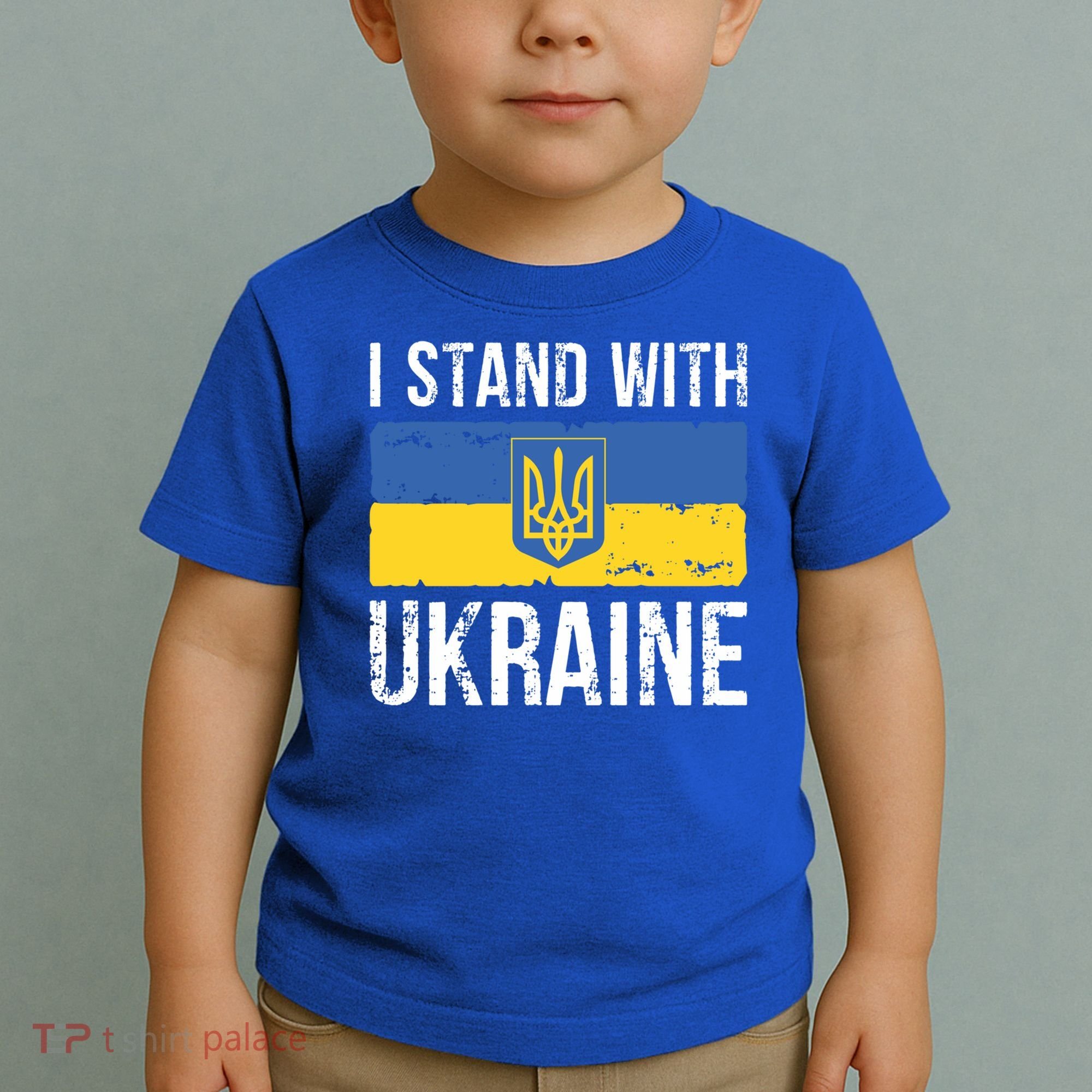 Ukrainians Support I Stand With Ukraine Flag Tees Cool Gift Toddler T-Shirt