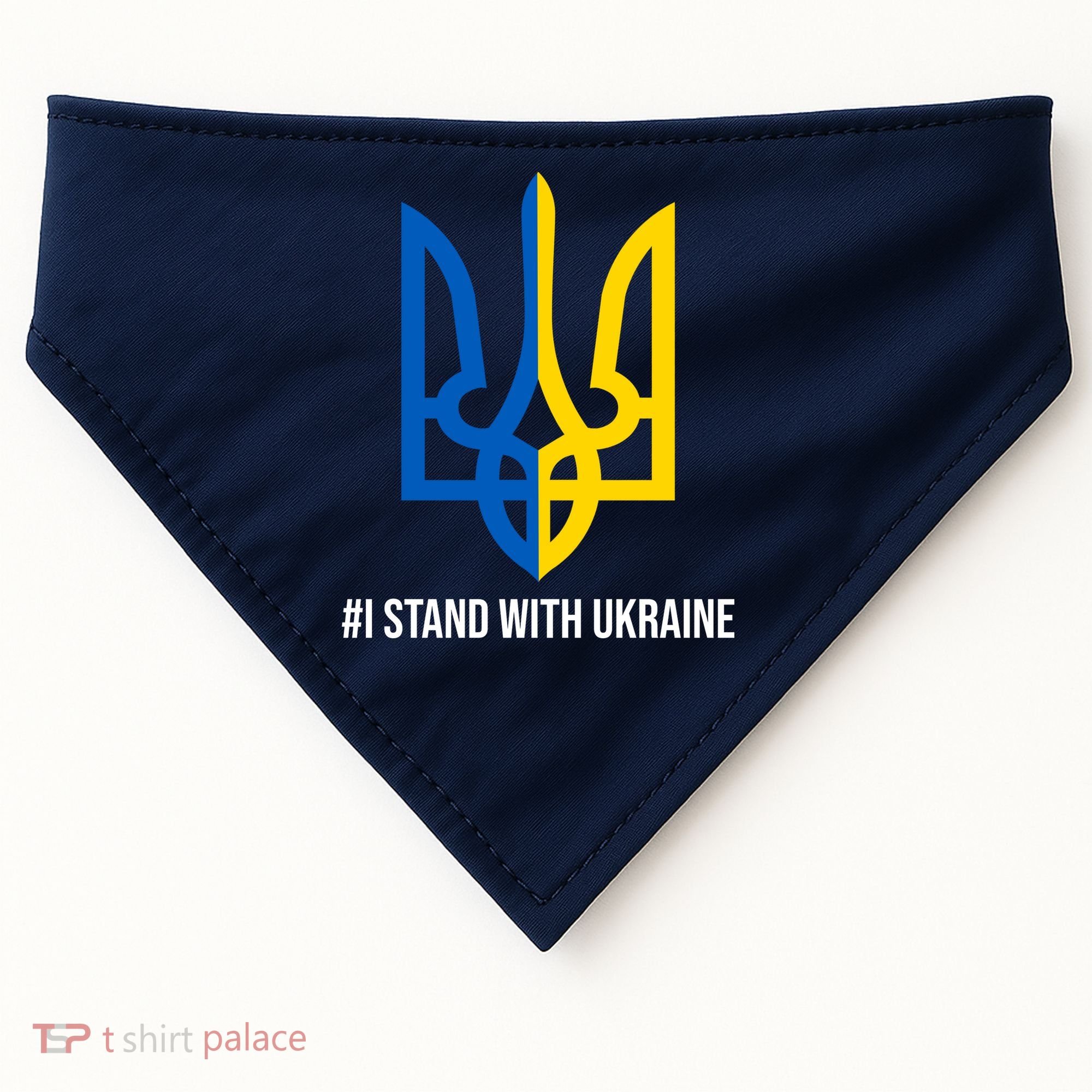 Ukraine Strong I Stand With Ukraine USA-Made Doggie Bandana
