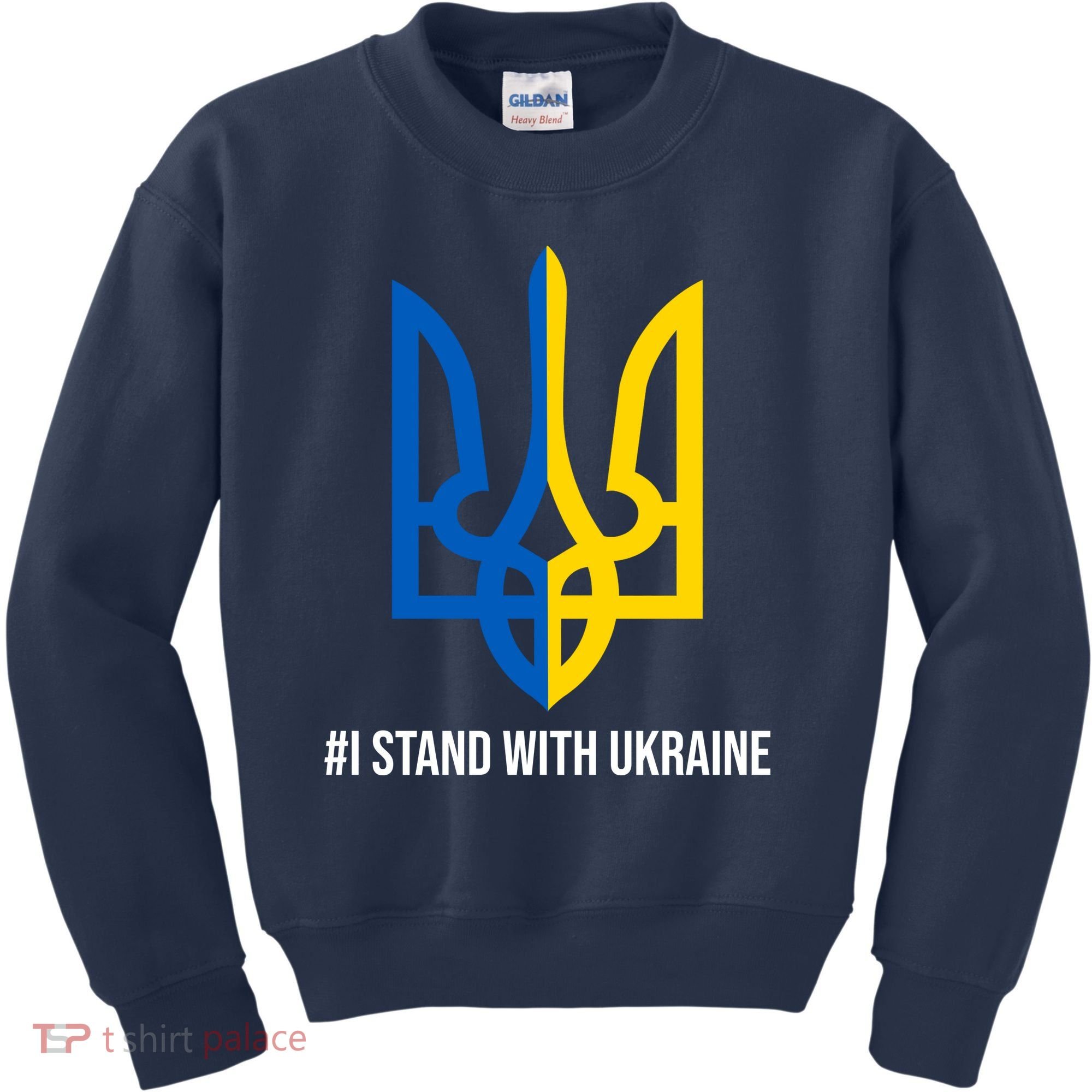 Ukraine Strong I Stand With Ukraine Kids Sweatshirt