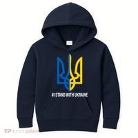 Ukraine Strong I Stand With Ukraine Kids Hoodie thumb 0