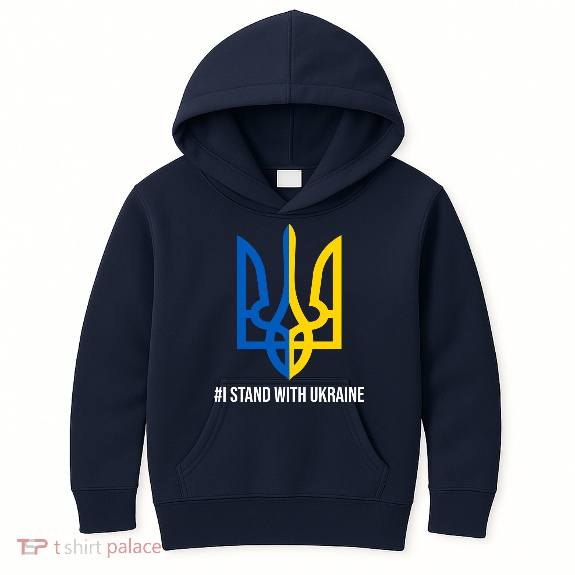 Ukraine Strong I Stand With Ukraine Kids Hoodie