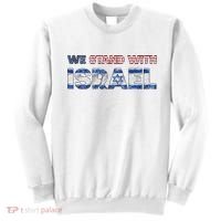 Usa Support Israel We Stand With Israel Idf American Flag Sweatshirt thumb 0