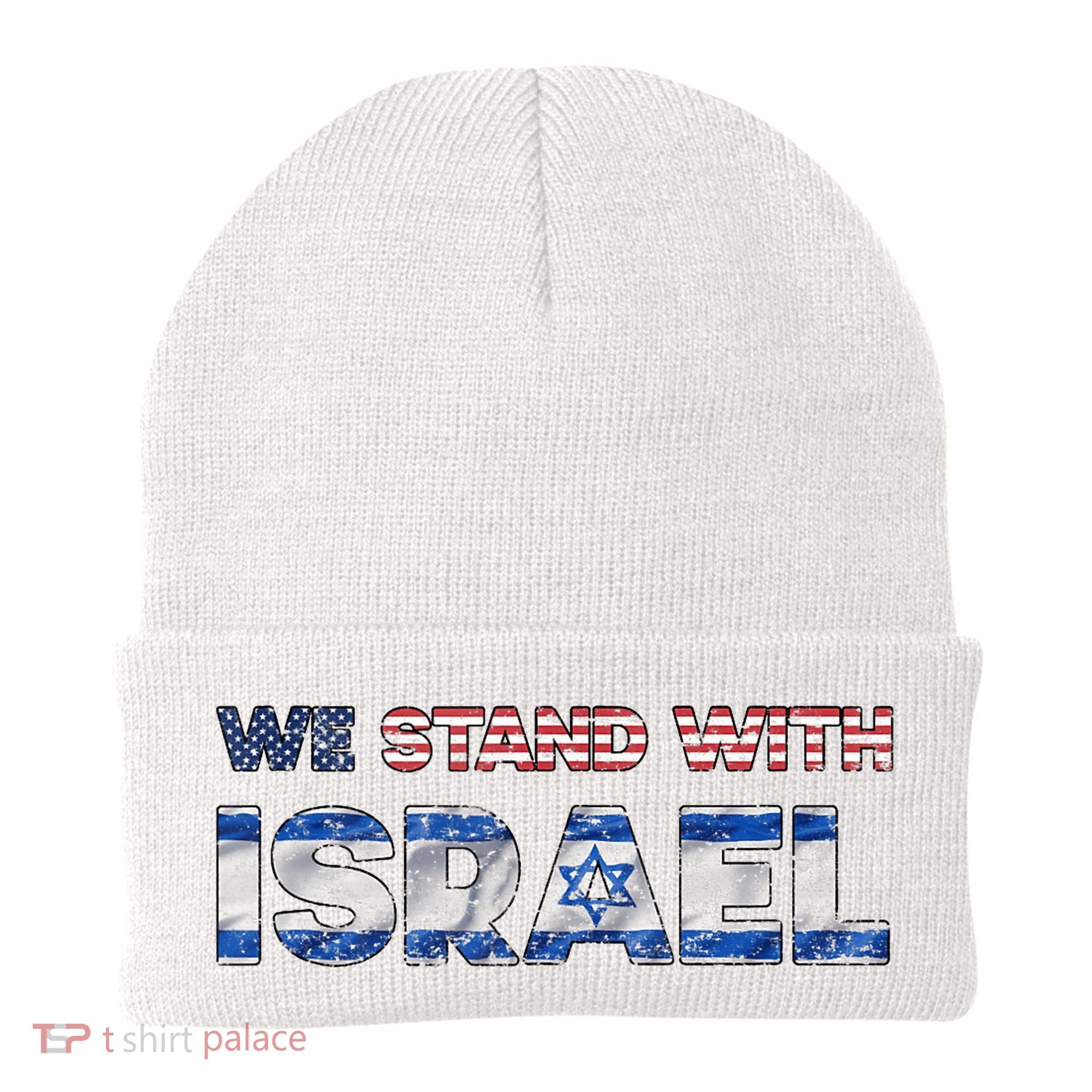 Usa Support Israel We Stand With Israel Idf American Flag Beanie