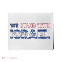 Usa Support Israel We Stand With Israel Idf American Flag Mousepad thumb 0