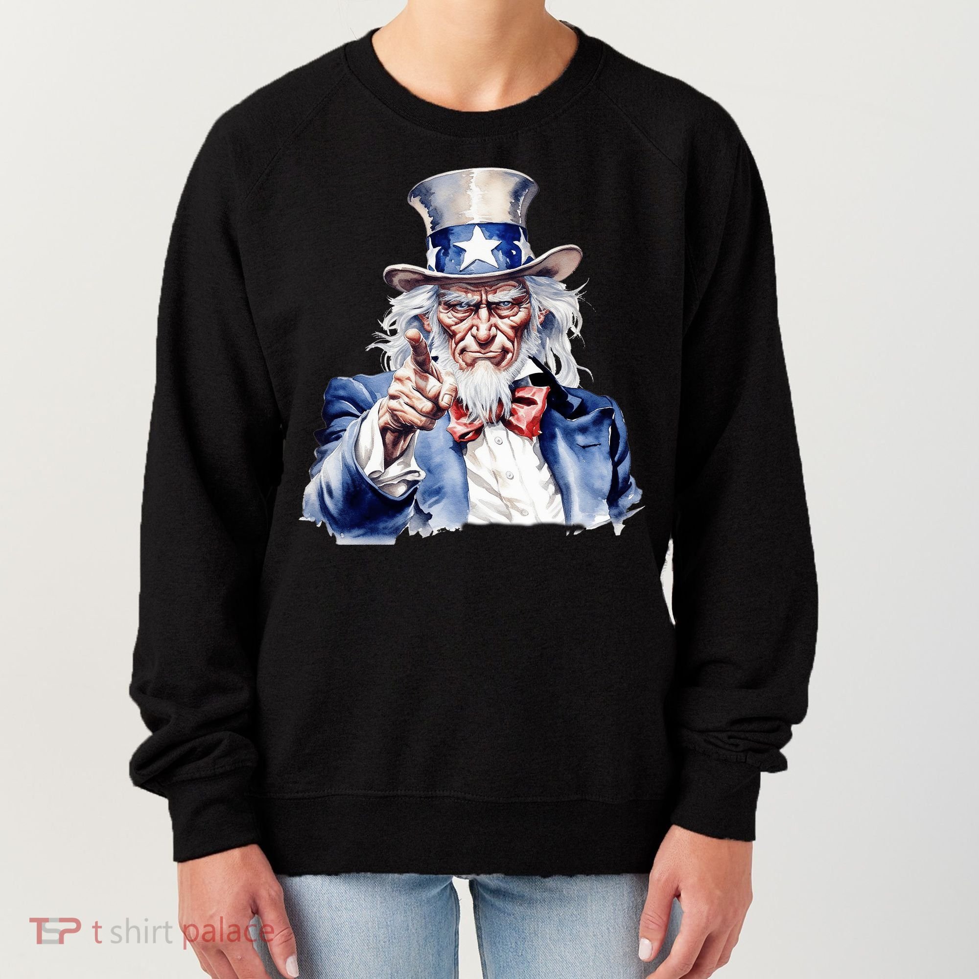 Uncle Sam I Want You | Uncle Sam Day Women's Sweatshirt