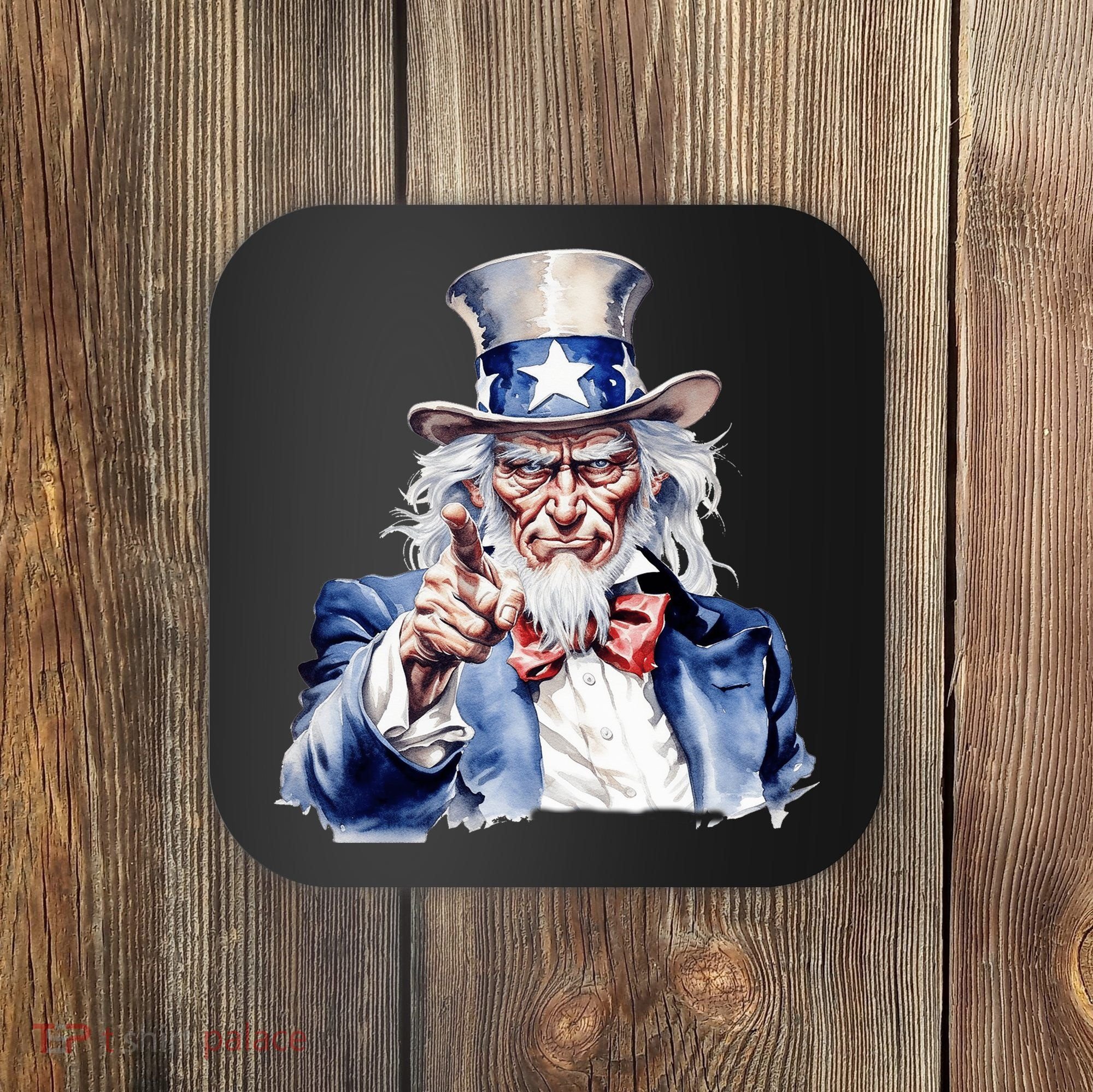 Uncle Sam I Want You | Uncle Sam Day Coaster